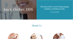 Desktop Screenshot of jonsorcherdds.com